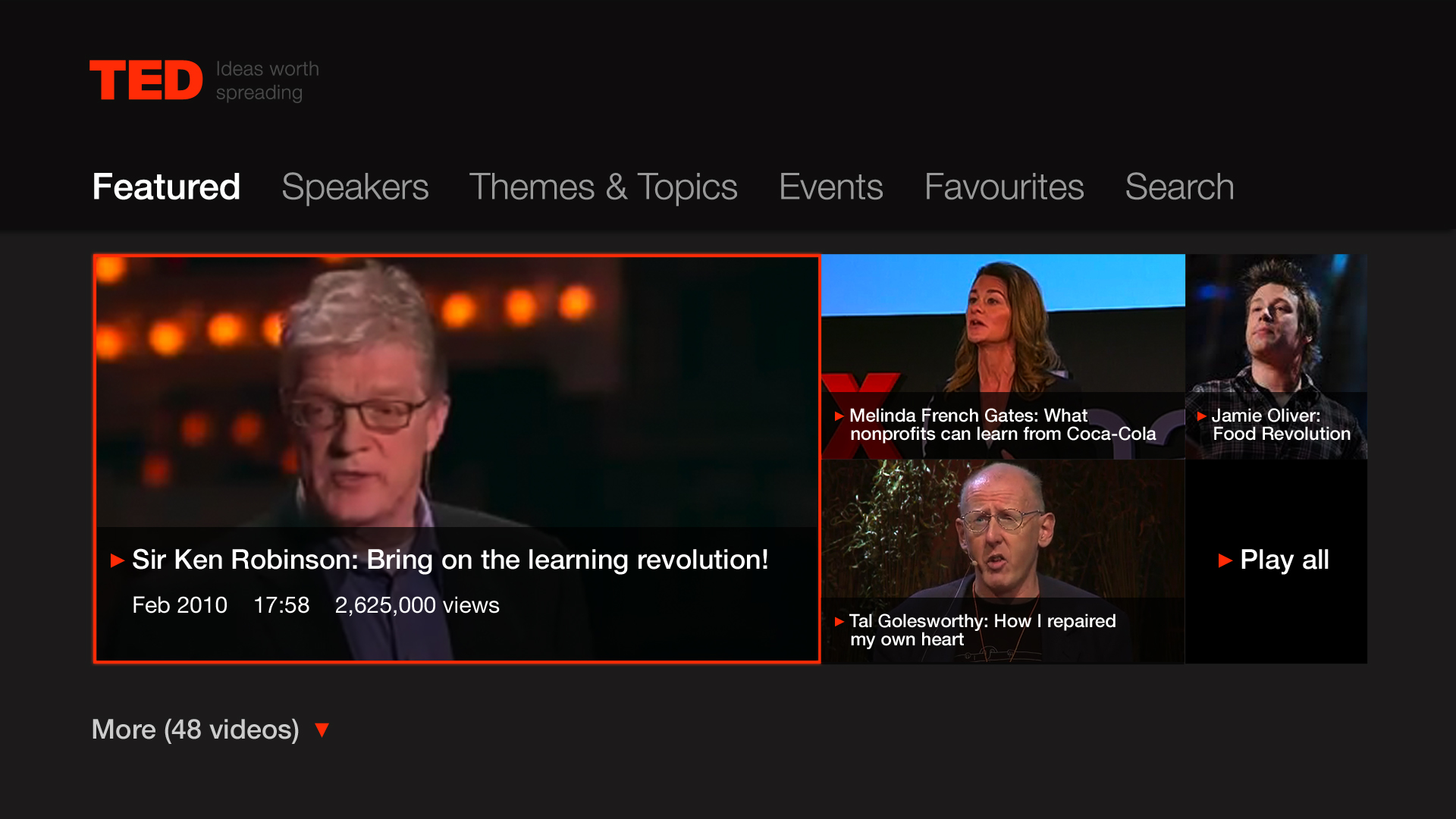 TED Talks Smart TV App